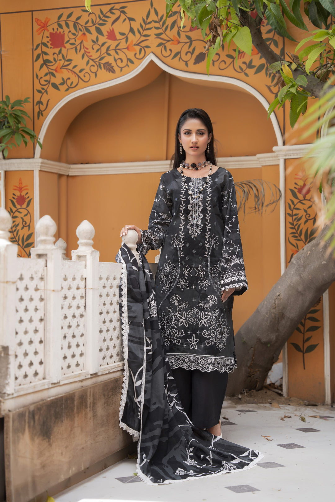 Bazil Signature Embroidered 3-Pc