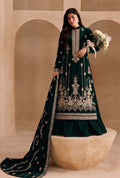 Emerald Green Embroidered Velvet 3-Piece Wedding Suit