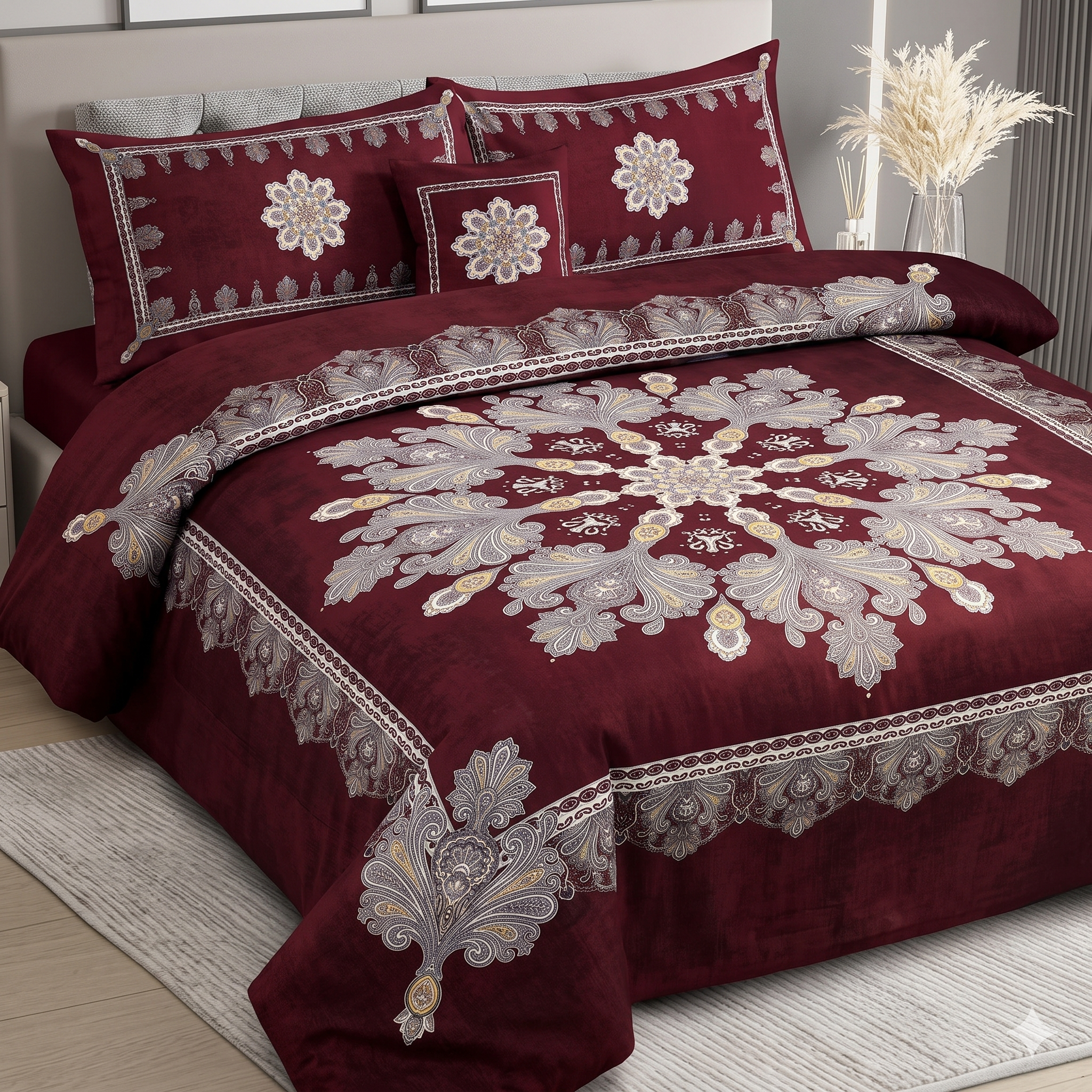 4-Piece Digital Printed Bed-sheet Set