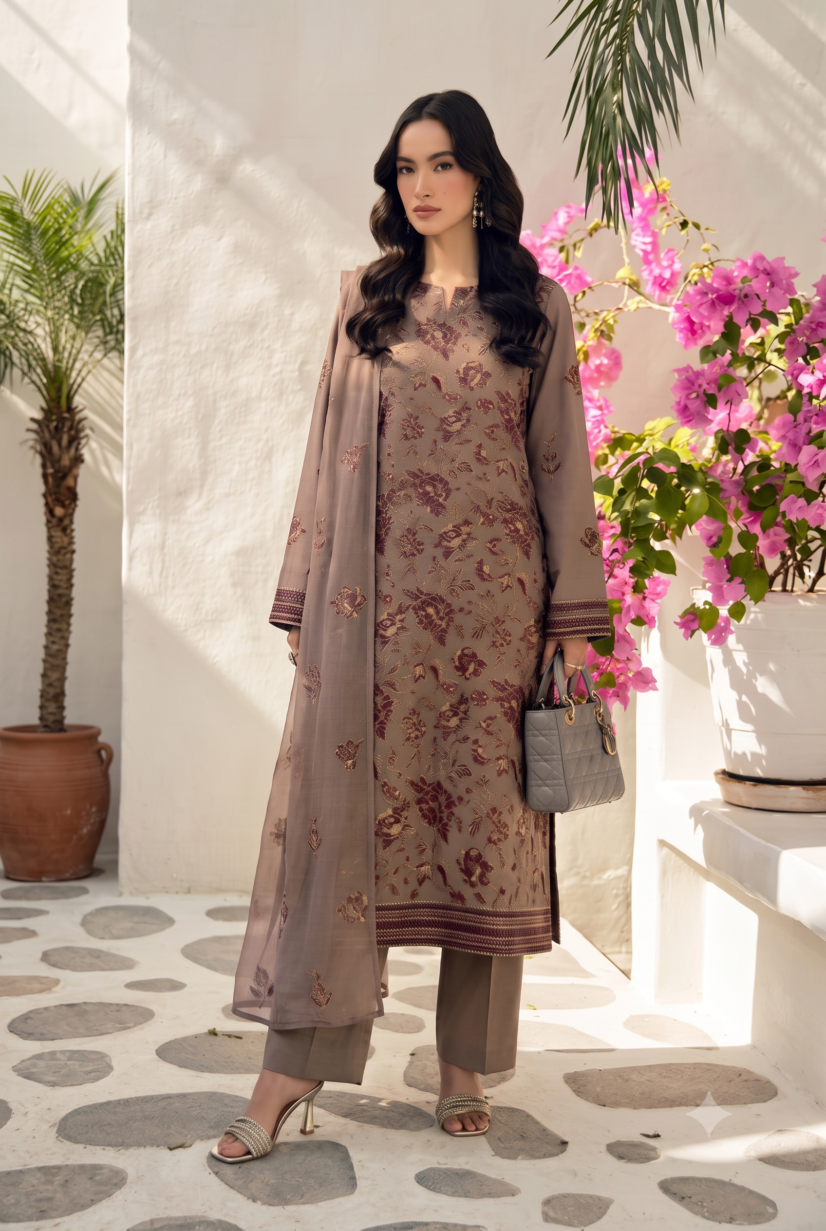 Bareeza Embroidered 3-Pc