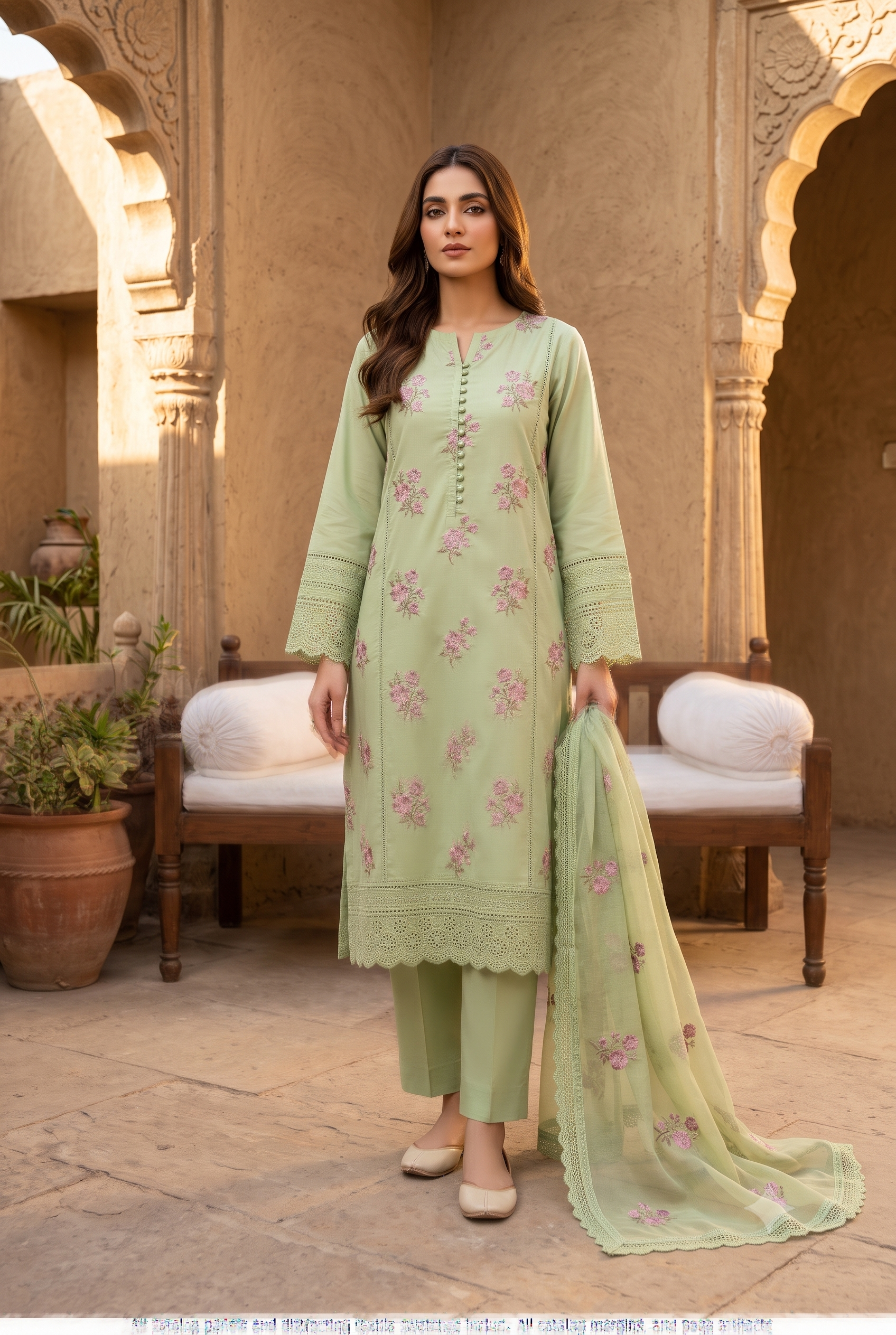 Bareeza Embroidered 3-Pc