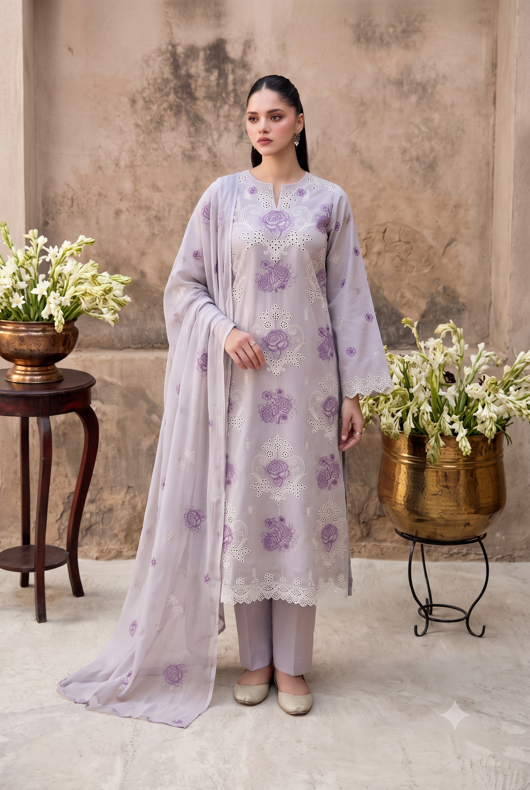 Bareeza Embroidered 3-Pc