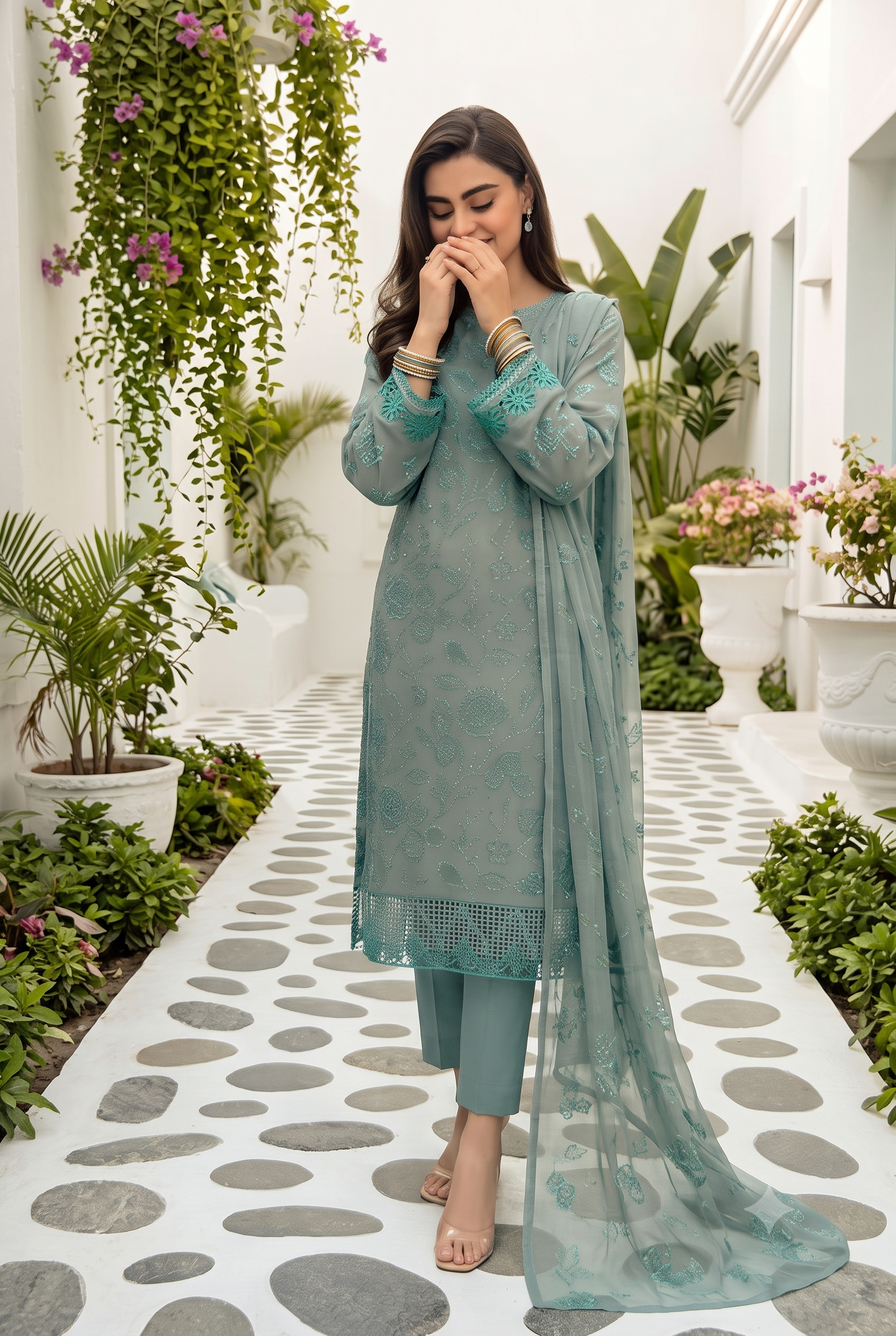 Bareeza Embroidered 3-Pc