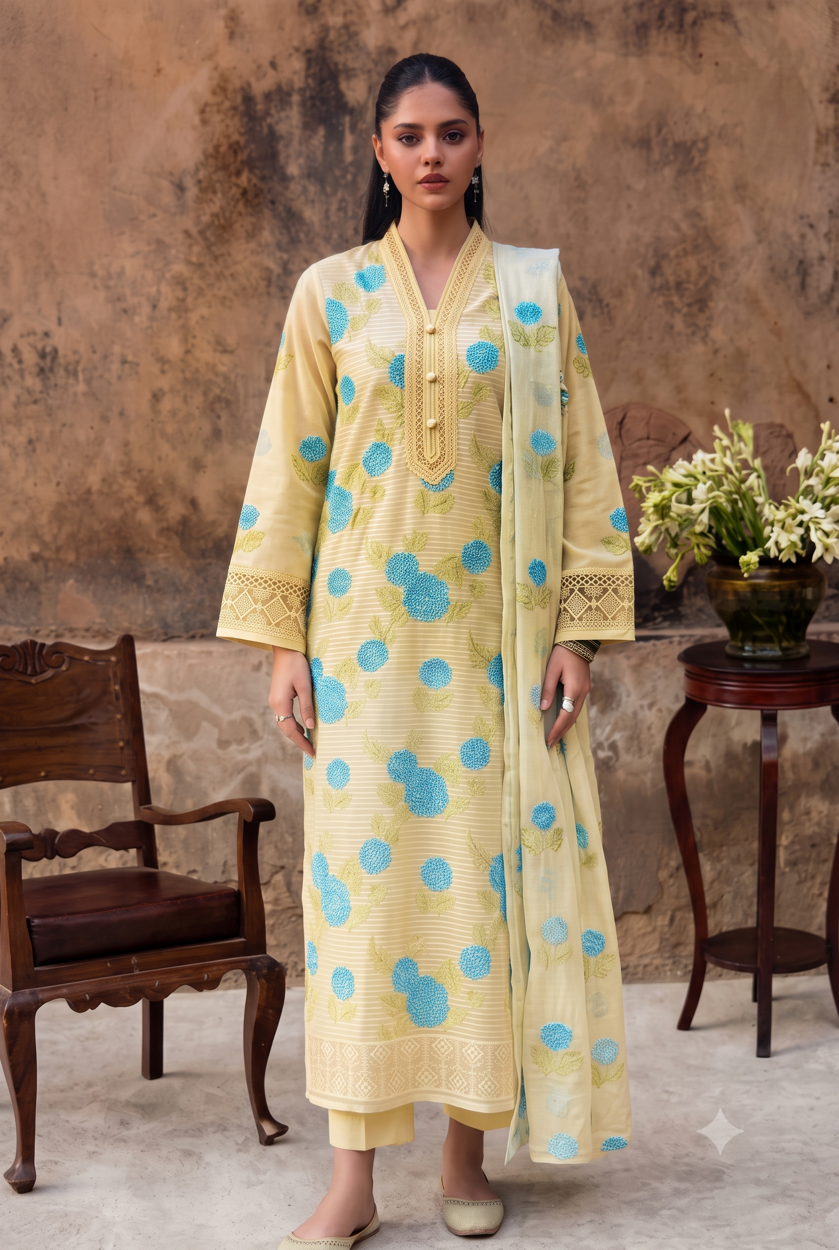 Bareeza Embroidered 3-Pc
