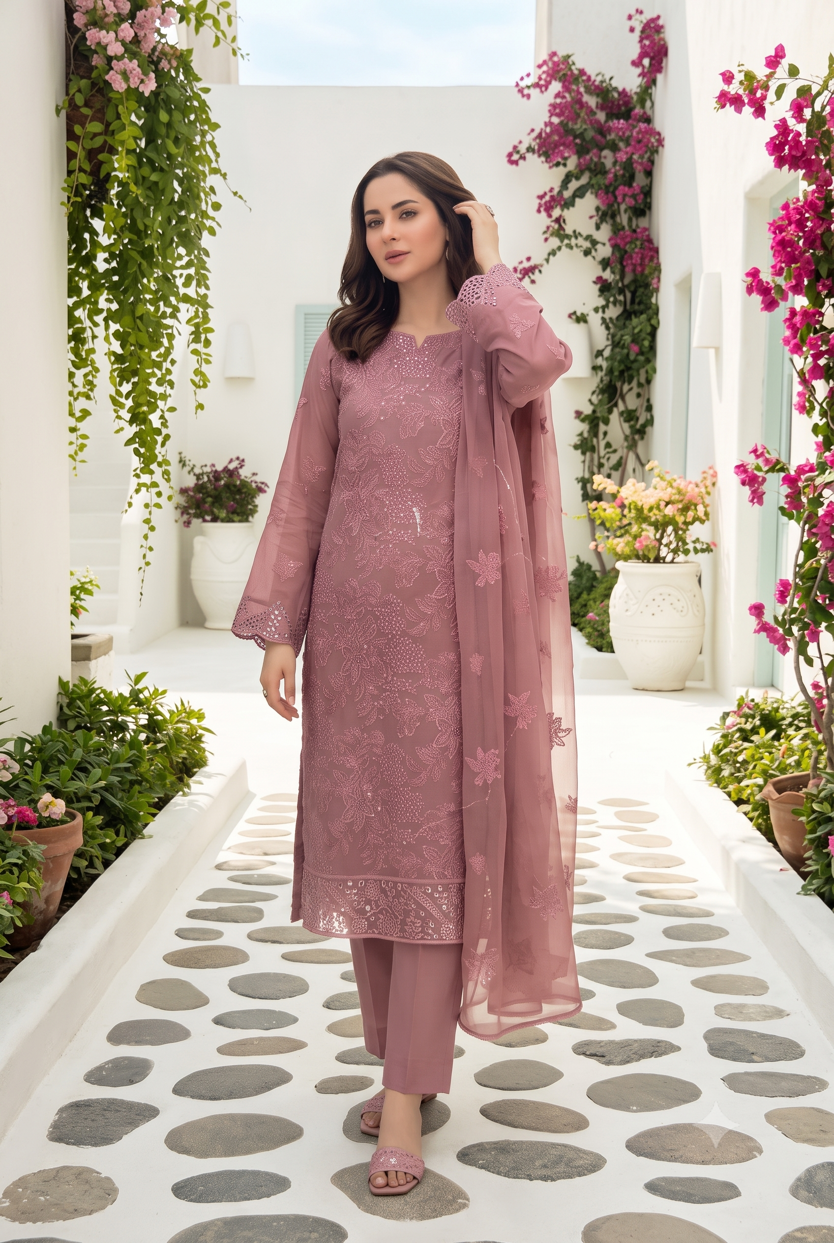 Bareeza Embroidered 3-Pc