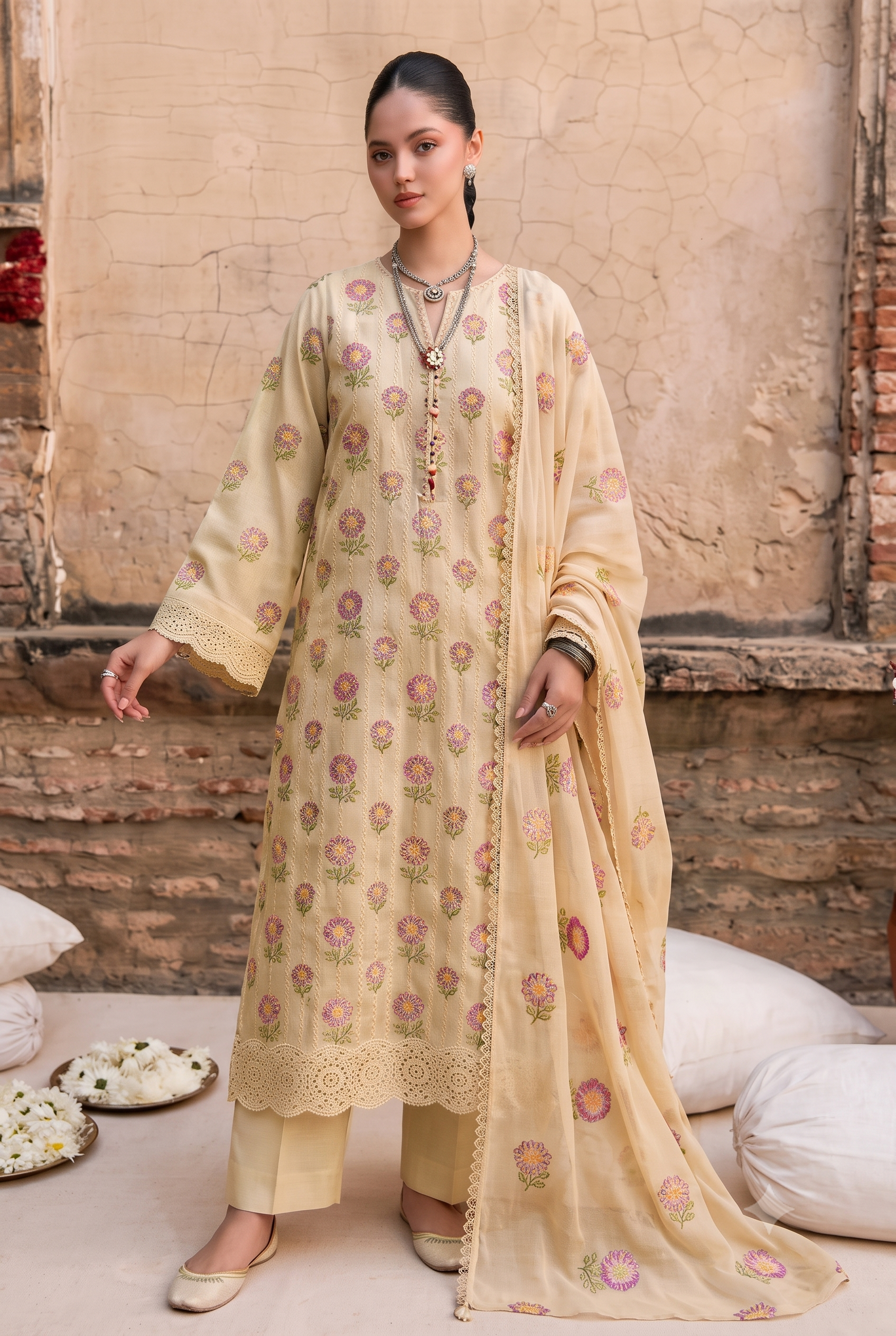 Bareeza Embroidered 3-Pc
