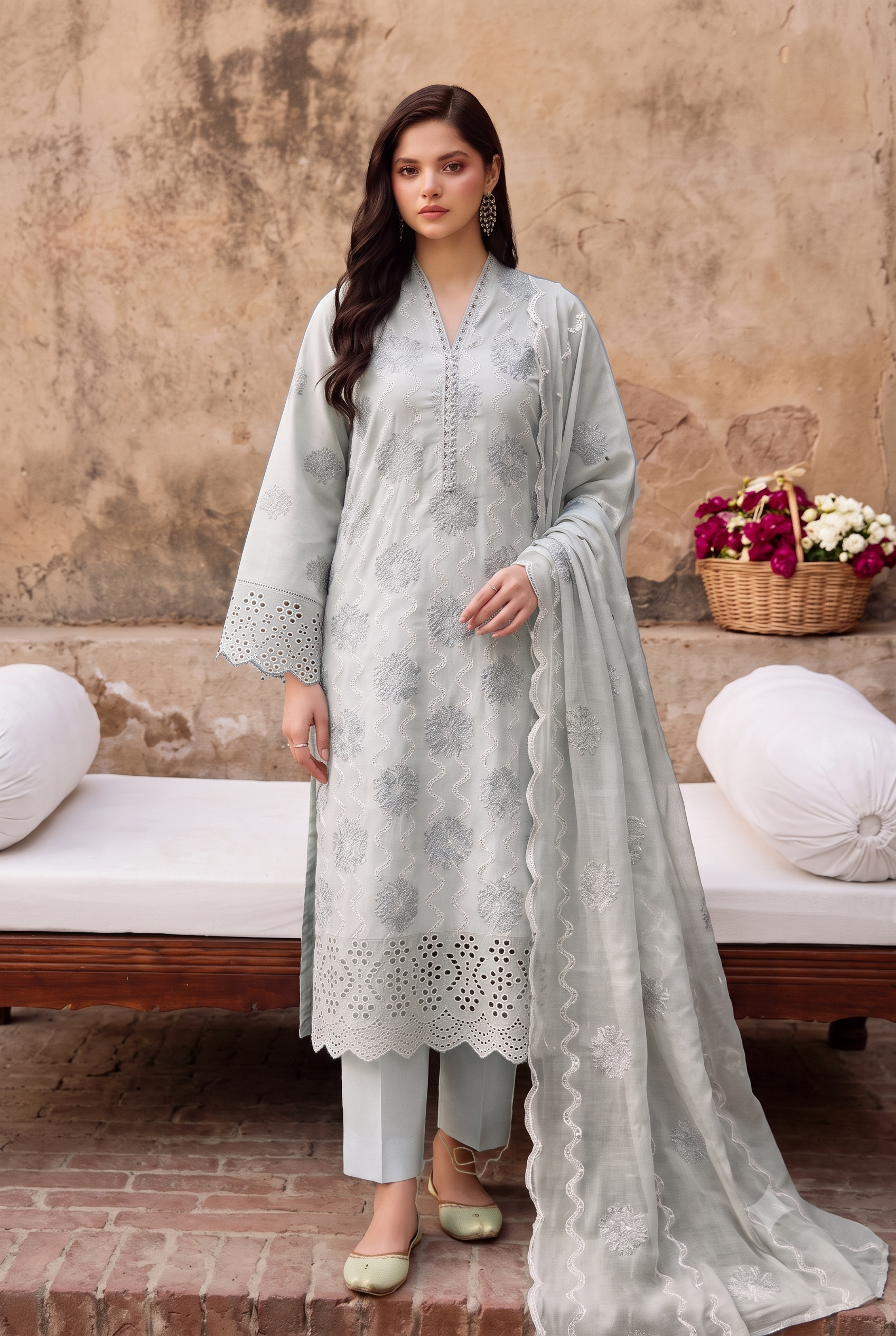 Bareeza Embroidered 3-Pc