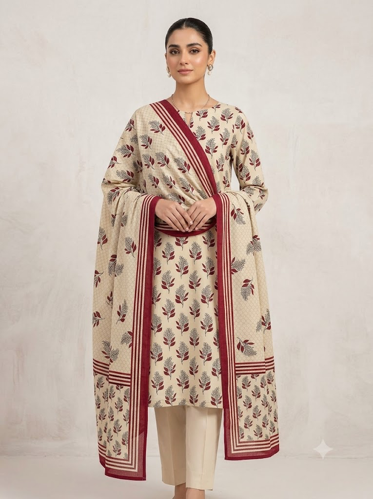Bazil Lawn 3-Piece