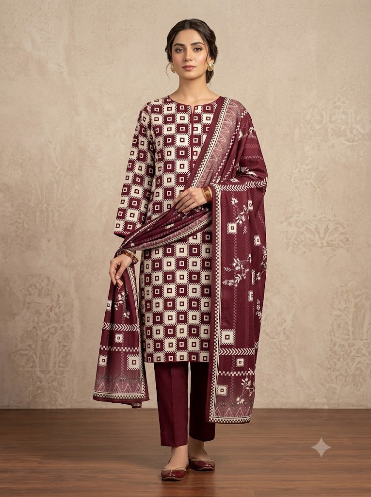 Bazil Lawn 3-Piece