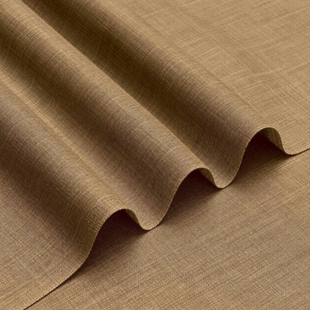 Mustard Brown Grace Slub Wash n Wear Unstitched Fabric