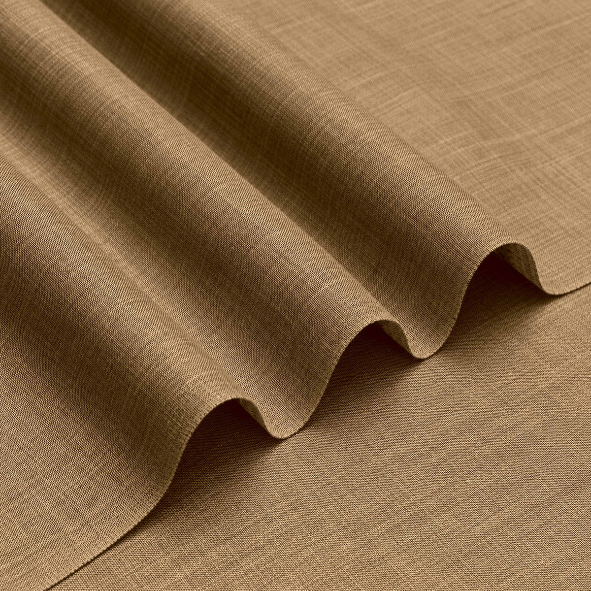 Mustard Brown Grace Slub Wash n Wear Unstitched Fabric