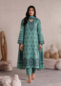 Teal Green Premium Velvet Barosha 3 Piece Suit– Unstitched